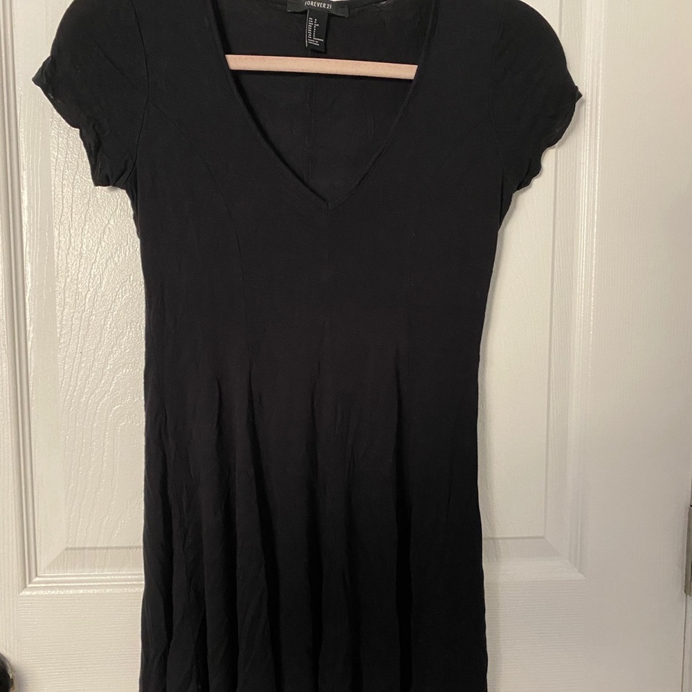 Black Forever 21 skater dress